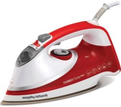 MORPHY RICHARDS Turbosteam Pro Pearl 303124 Steam Iron - White & Red